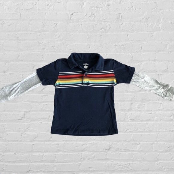 Toys R Us Toddler Faux S/S Polo over L/S Shirt - Picture 1 of 5